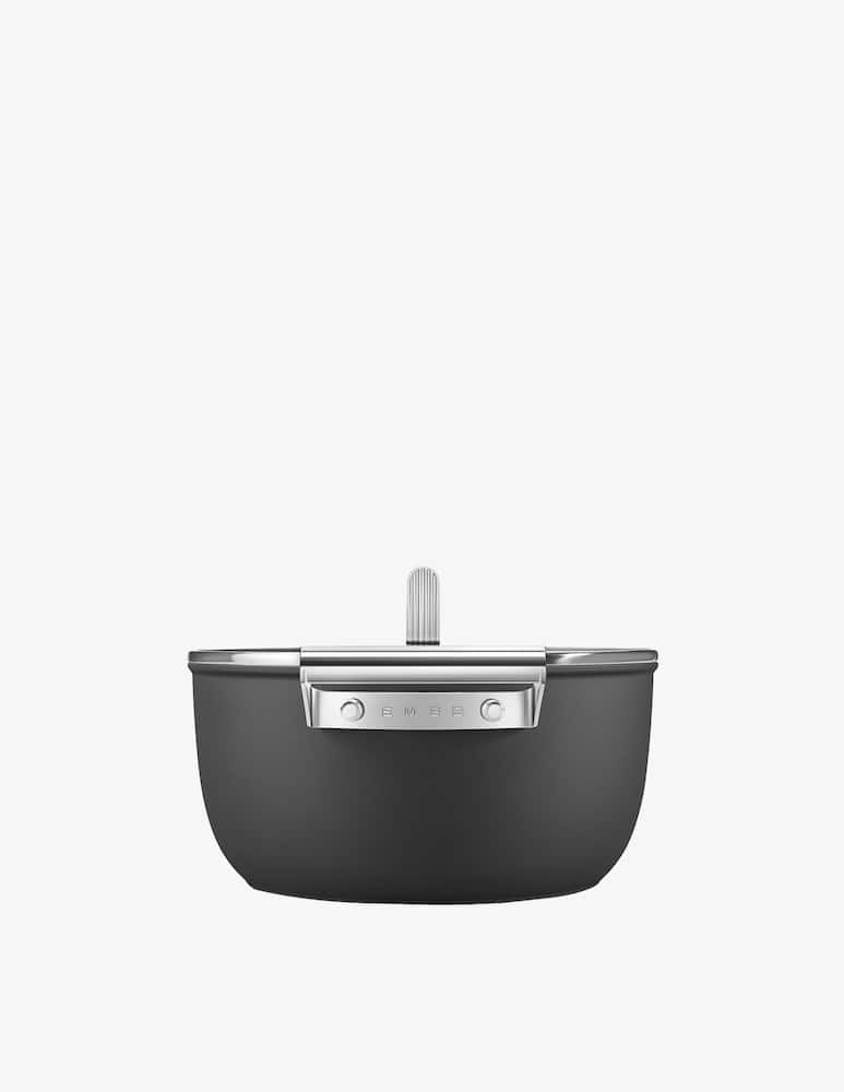 rinascente Smeg Casseruola antiaderente - Nero OPACO - D24cm