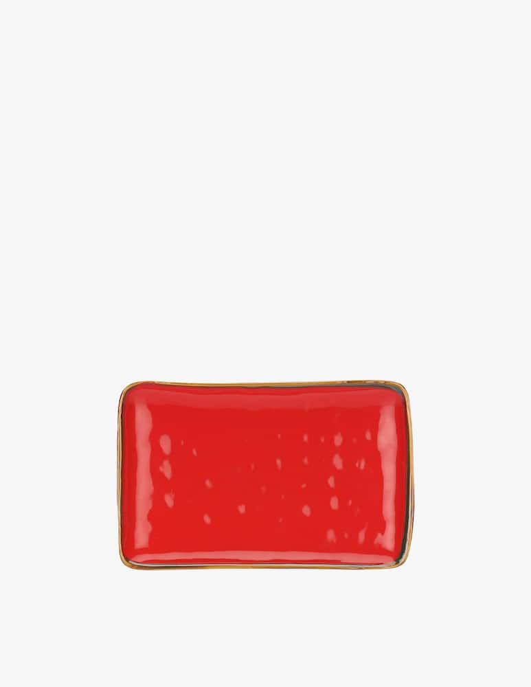 Rose&Tulipani Tray Concerto Corallo Rectangular - picture 1 Rose&Tulipani Tray Concerto Corallo Rectangular - picture 1