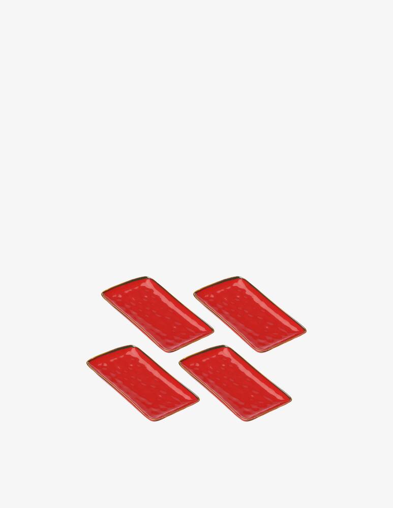 rinascente Rose&Tulipani Concerto Corallo Vassoio Rettangolare 20X13 Cm