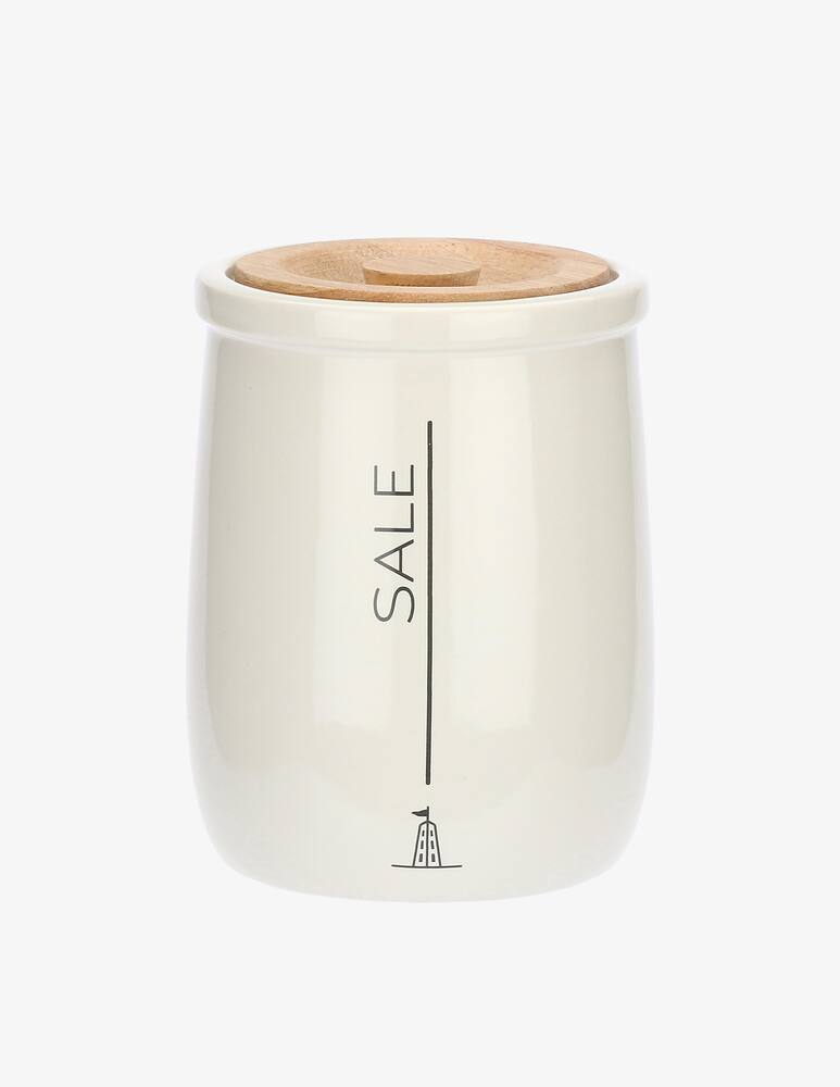 rinascente La Porcellana Bianca Gli Onesti Coarse Salt Jar 0.8L