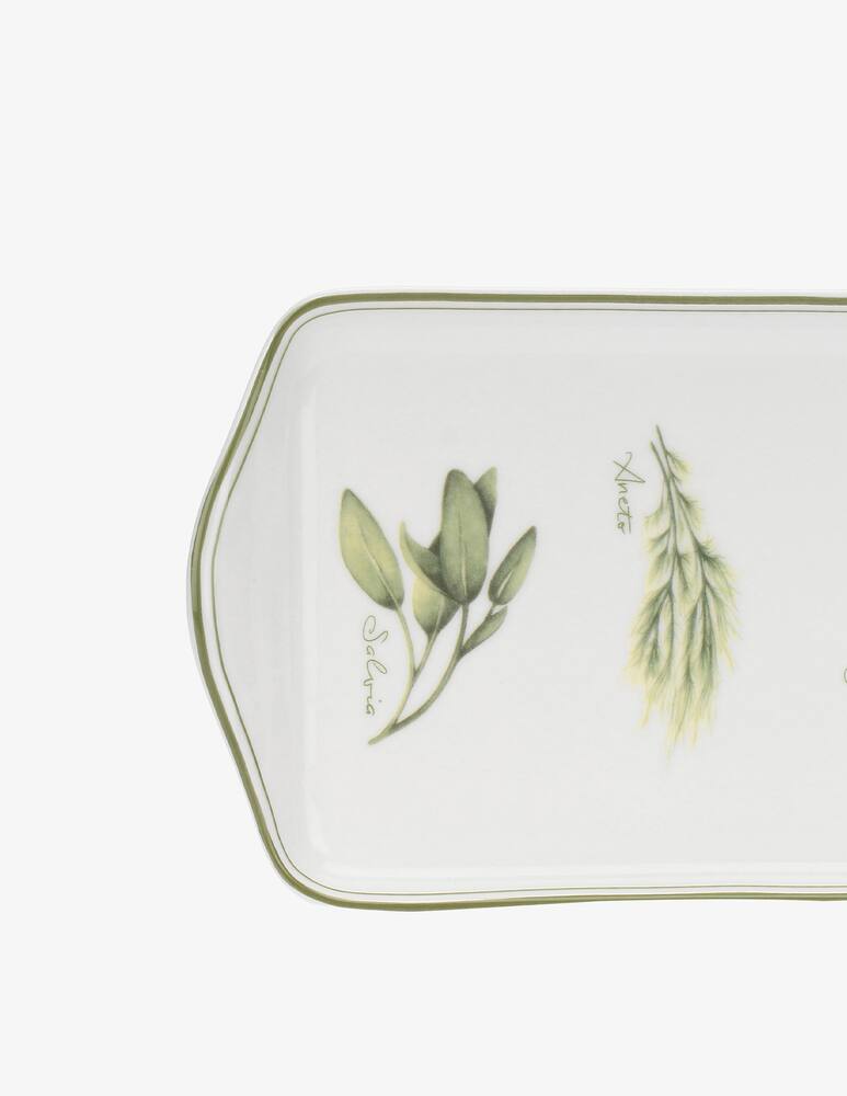 rinascente La Porcellana Bianca Coltivia Rectangular Tray