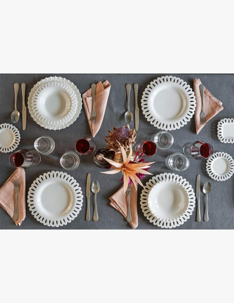 rinascente La Porcellana Bianca Giulietta Carved Soup Plate