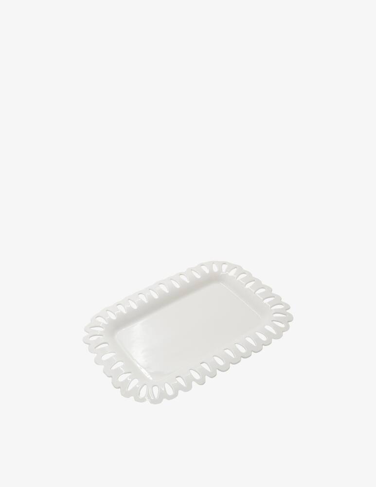 rinascente La Porcellana Bianca Giulietta Vassoio Rettangolare