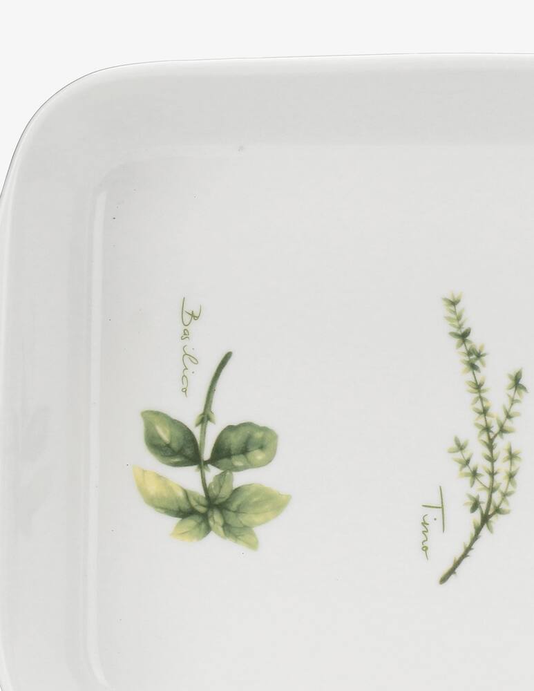 rinascente La Porcellana Bianca Coltivia Rectangular baking tray L