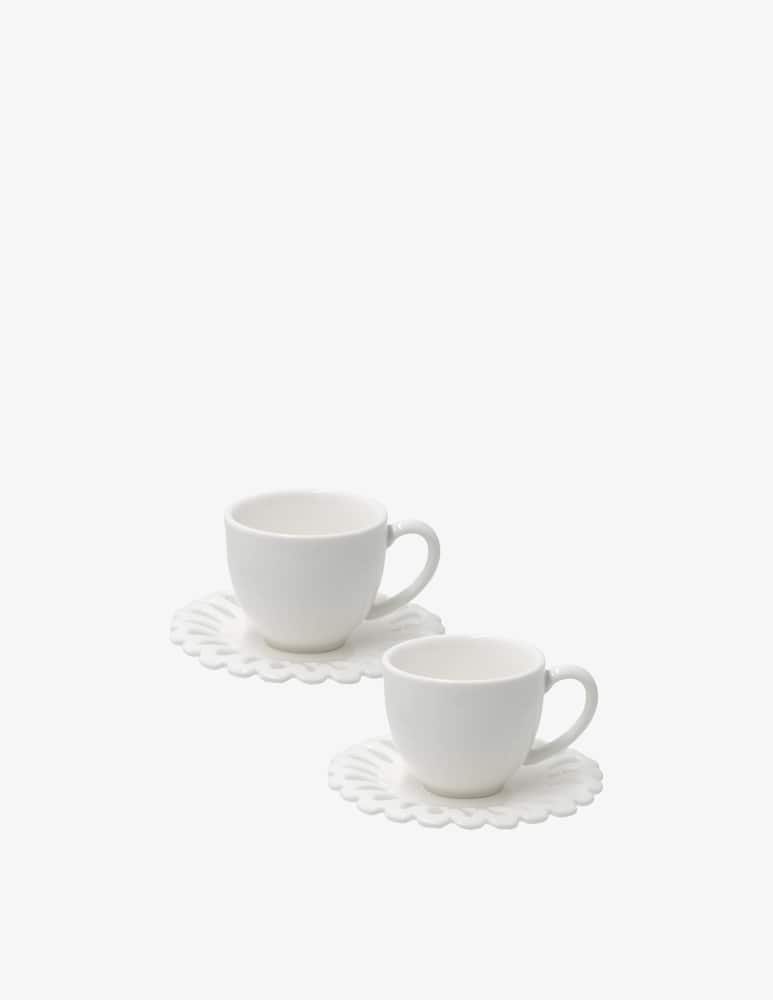 La Porcellana Bianca Giulietta Carved Coffee Cup W/S 100ml - picture 3 La Porcellana Bianca Giulietta Carved Coffee Cup W/S 100ml - picture 3