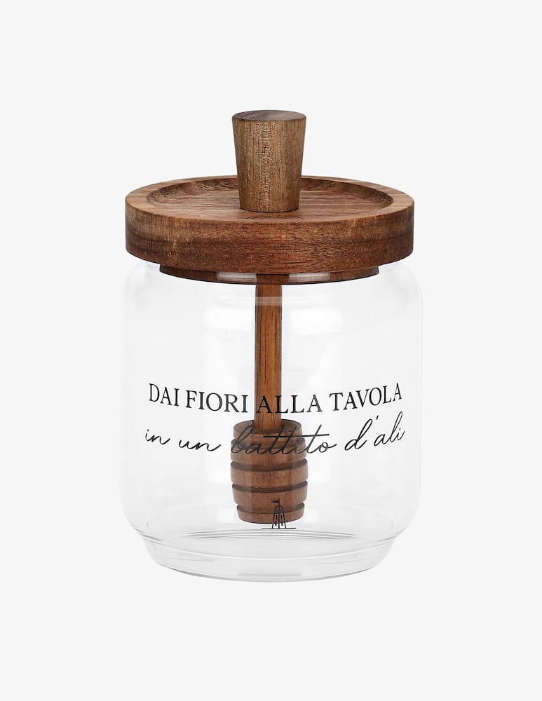 rinascente La Porcellana Bianca I Garbati Honey Jar W/Dipper