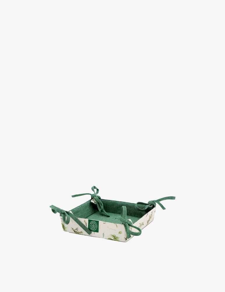 rinascente La Porcellana Bianca Coltivia 3 Tea Towels and Basket Set