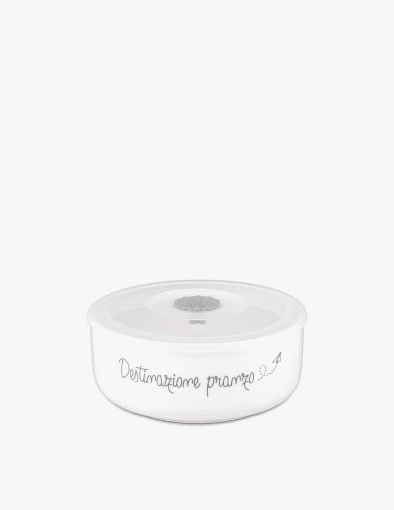 rinascente La Porcellana Bianca Gli Onesti Bowl With Silicon Lid 15 cm