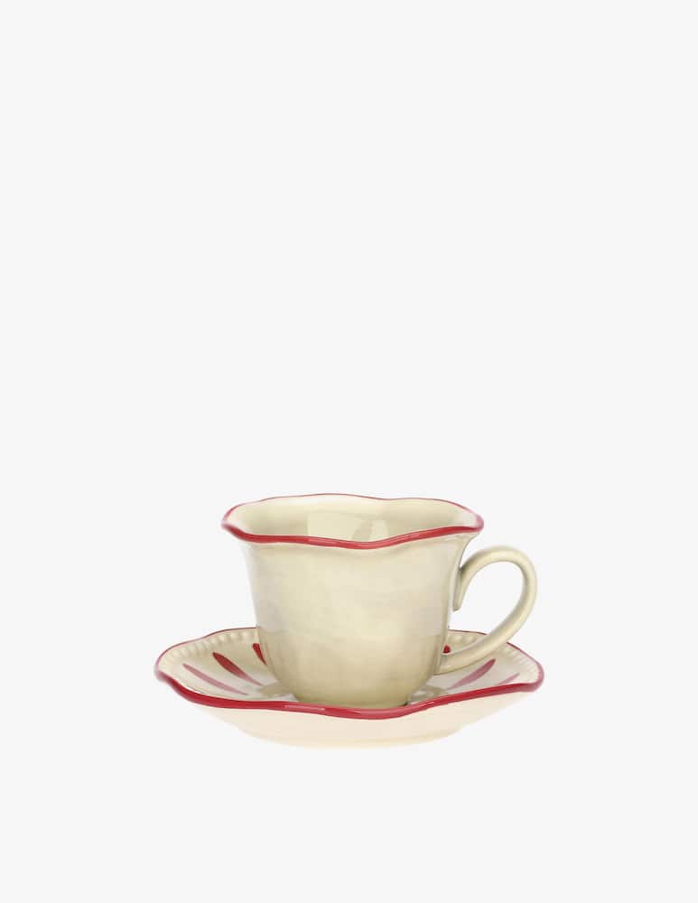 rinascente Rose&Tulipani Domitilla Tazza Caffè con piattino