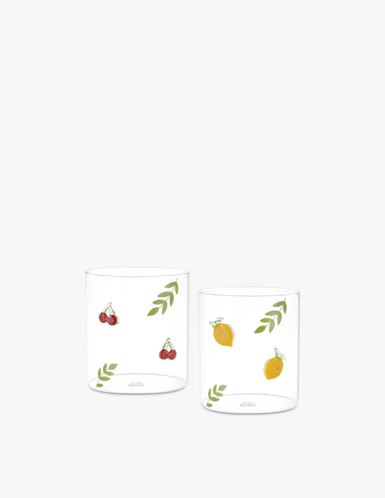 rinascente Rose&Tulipani Lieve Set 2 Bicchieri Frutta