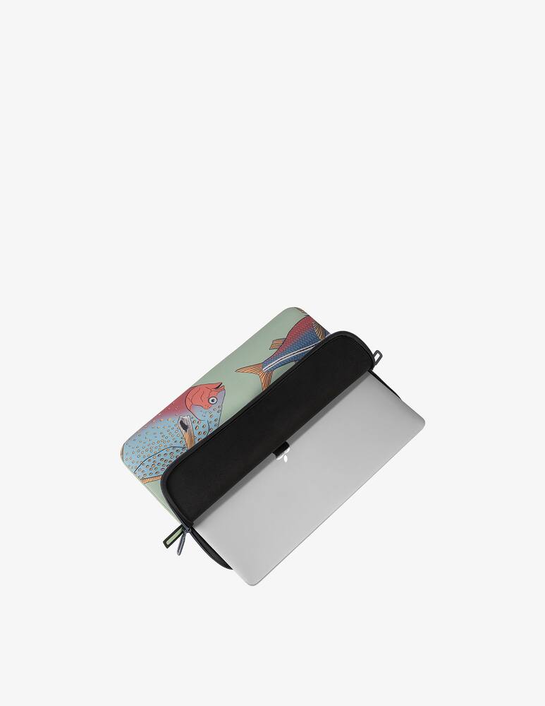 rinascente Tucano Sleeve Schizzo Pesci Custodia Mb 16" Verde