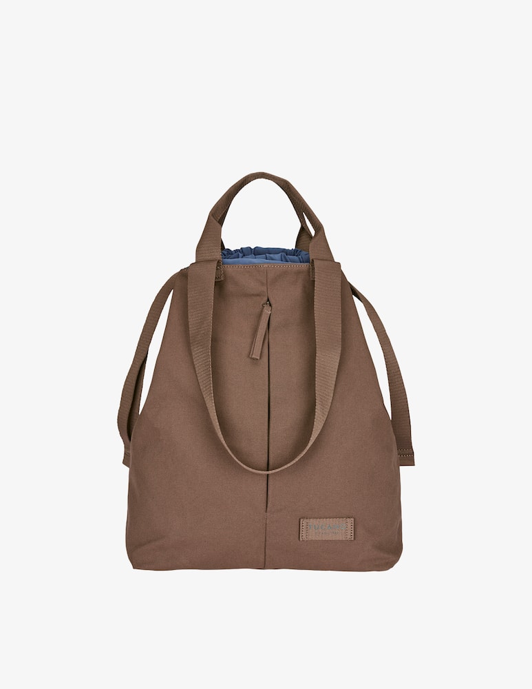 rinascente Tucano Carry Shopper Vertical Small Brown