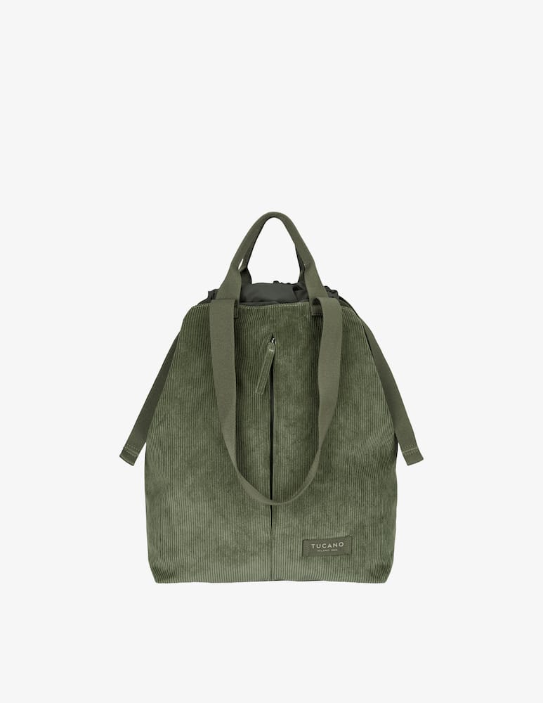 rinascente Tucano Carry Shopper Vertical Small Green