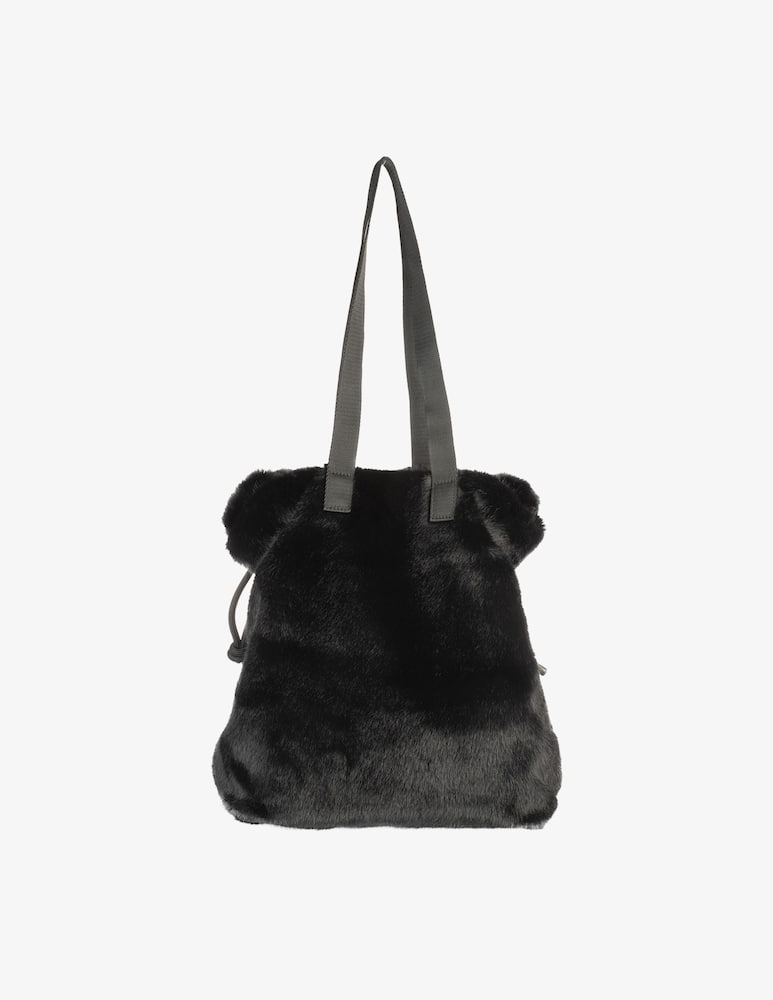 rinascente Tucano Nina fur shopper Large Nero