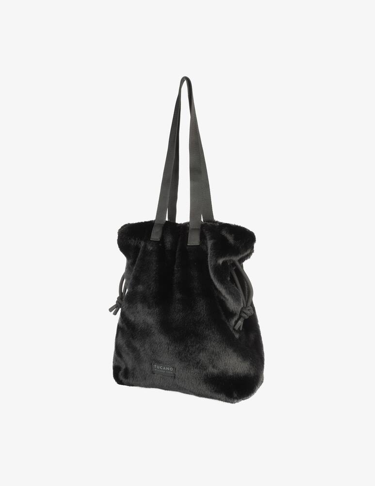 rinascente Tucano Nina fur shopper Large Nero