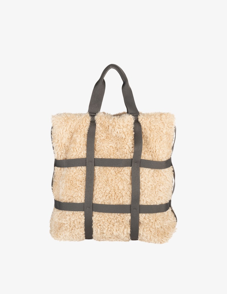 rinascente Tucano Cage Fur Shopper Bianco