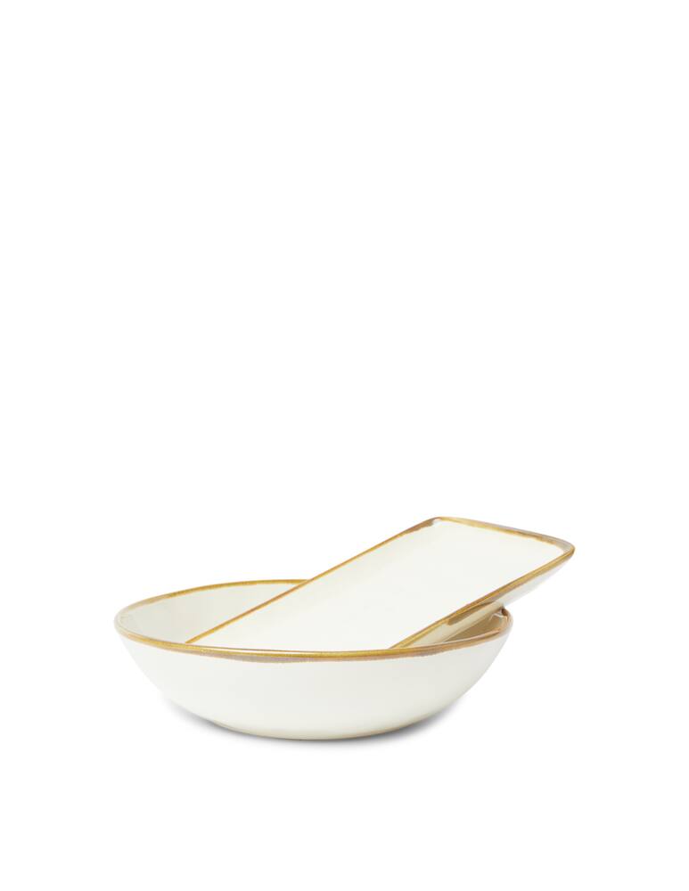 rinascente Rose&Tulipani Concerto Rectangular Tray - Cream