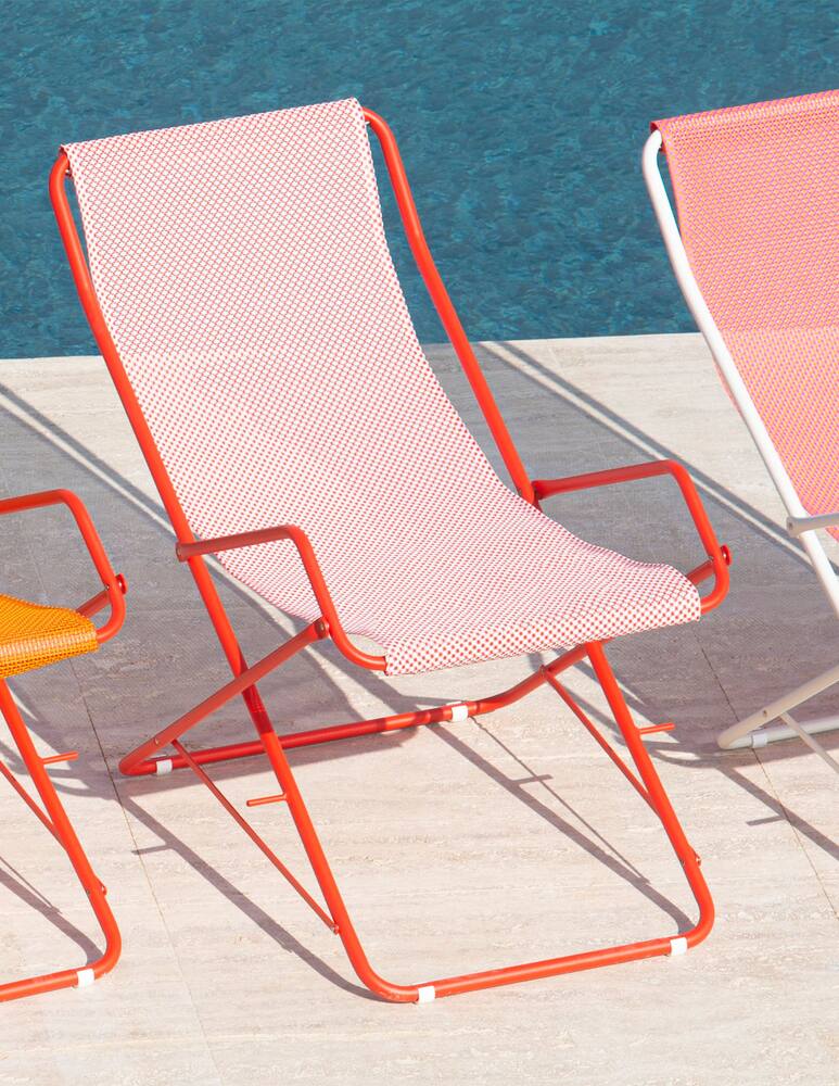 rinascente Emu Deck Chair - Red