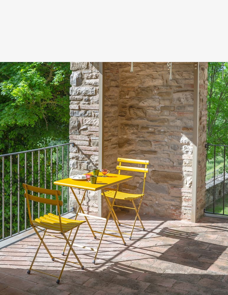 rinascente Emu Arc En Ciel Folding Chair - Yellow