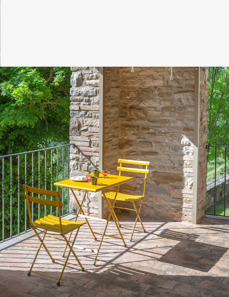 rinascente Emu Arc En Ciel Tavolo Pieghevole 2 Posti - Giallo