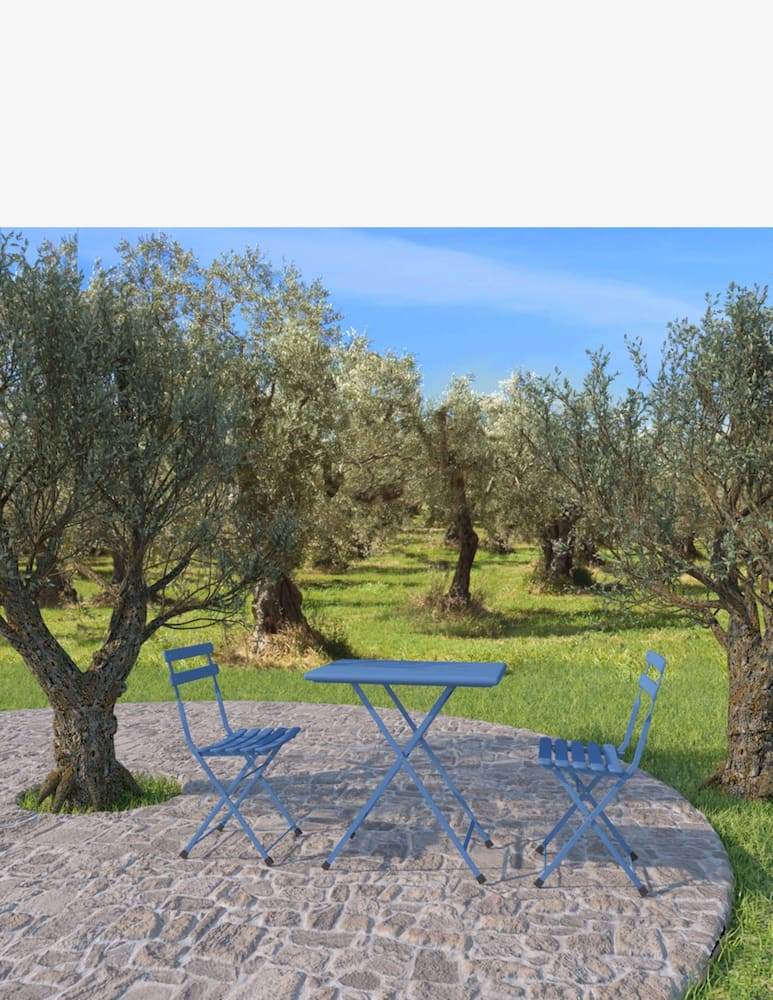 rinascente Emu Arc En Ciel 2 Seats Folding Table - Light blue