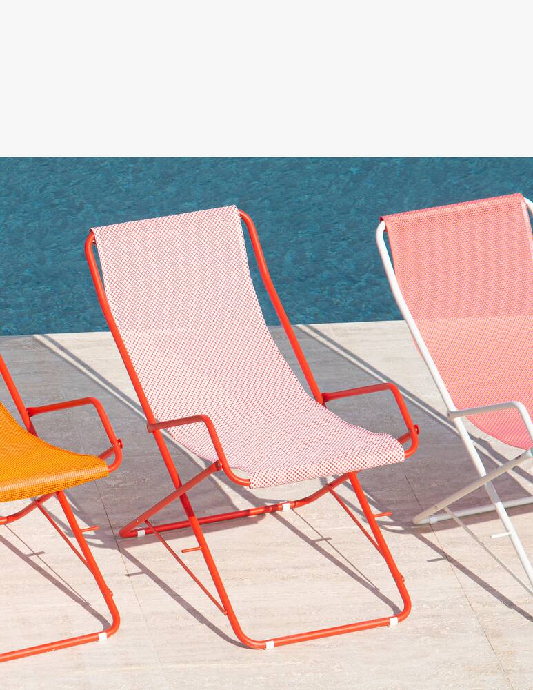 rinascente Emu Bahama Deck Chair - Red