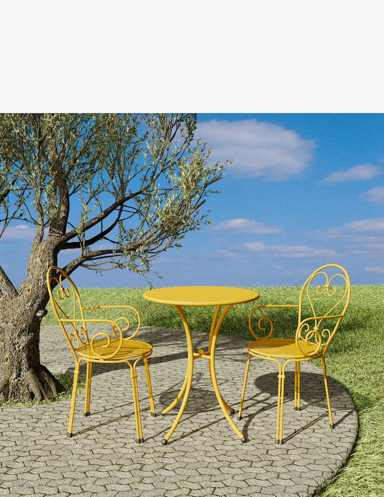 rinascente Emu Pigalle 2 Seats Round Table - Yellow
