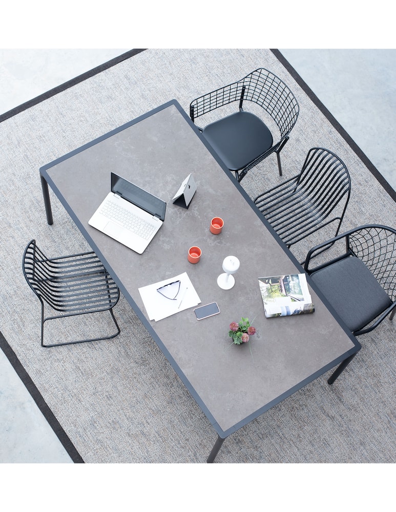 rinascente Emu Terramare Tavolo Rettangolare 8 Posti - Nero