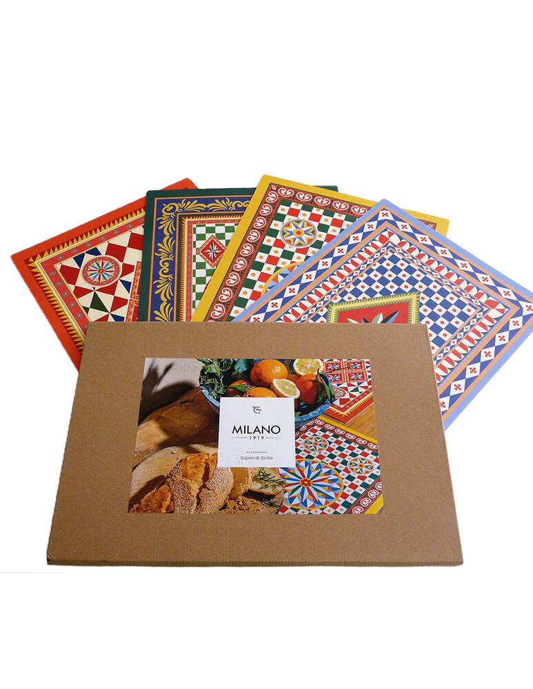 rinascente Milano 1919 Set Of 4 Placemats Sapori Di Sicilia