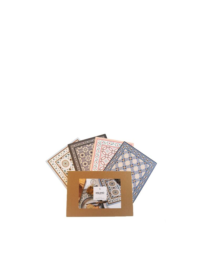 rinascente Milano 1919 Set 4 Tovagliette Nouveau + Cuba