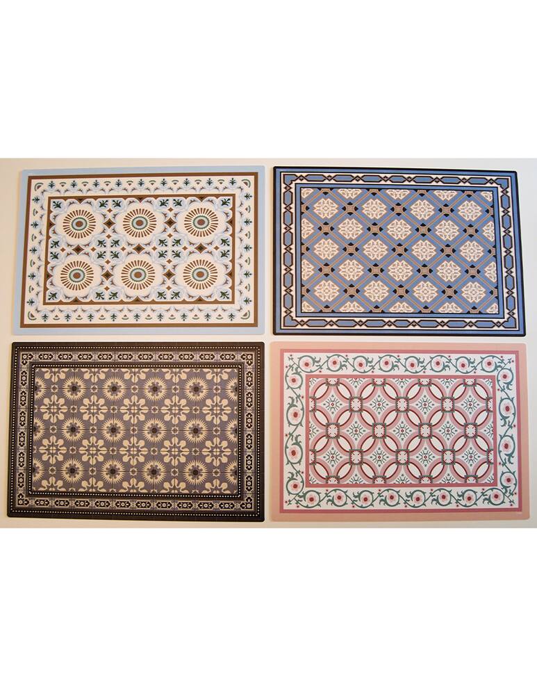 rinascente Milano 1919 Set 4 Tovagliette Nouveau + Cuba