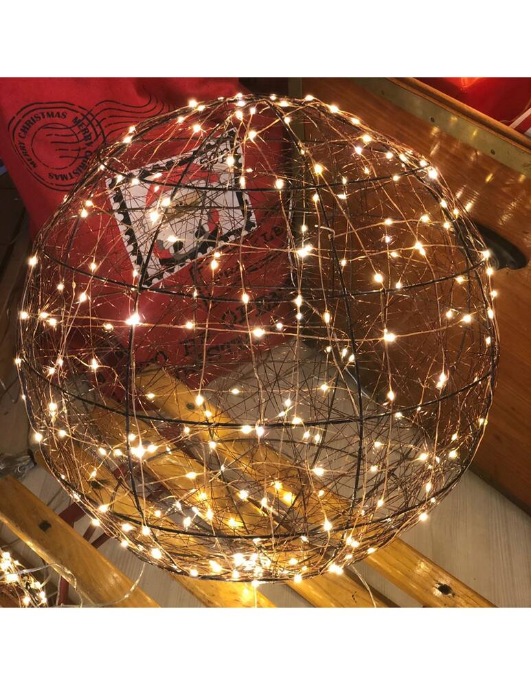 rinascente Lotti Sfera 3D 240 Microled Luce Calda Uso Esterno