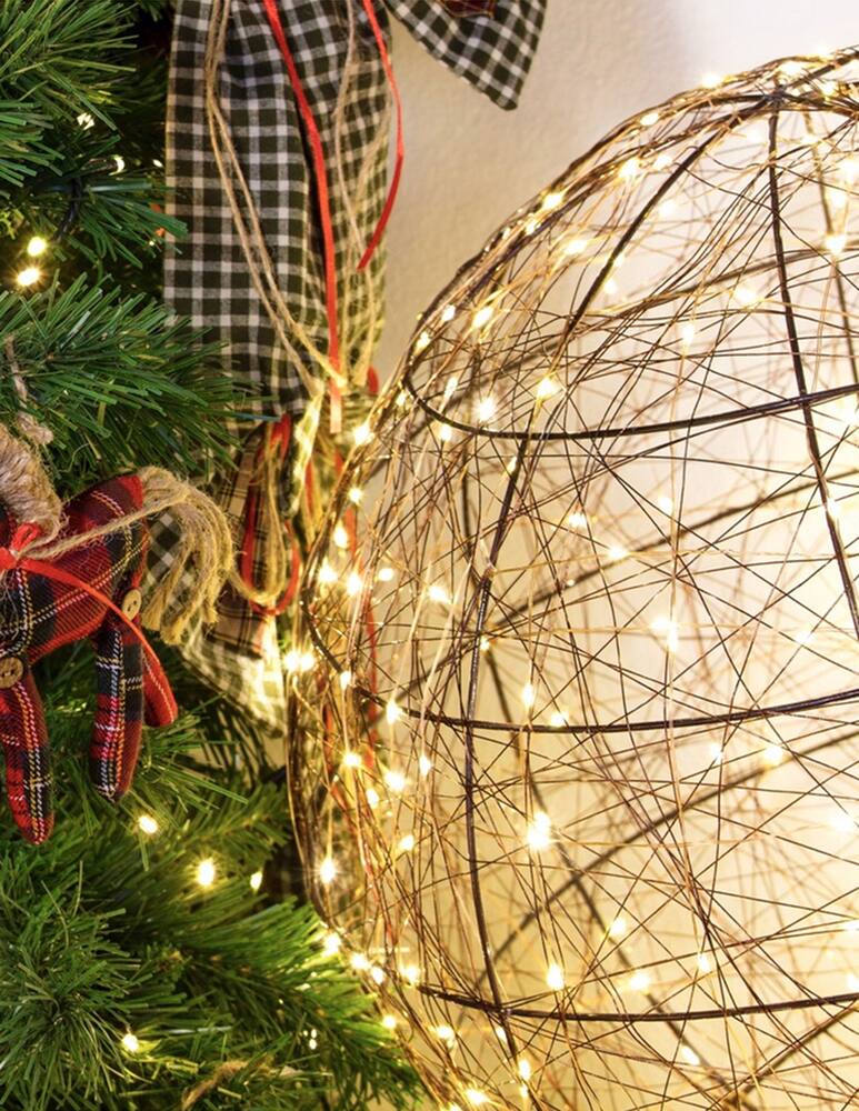 rinascente Lotti Sfera 3D 240 Microled Luce Calda Uso Esterno