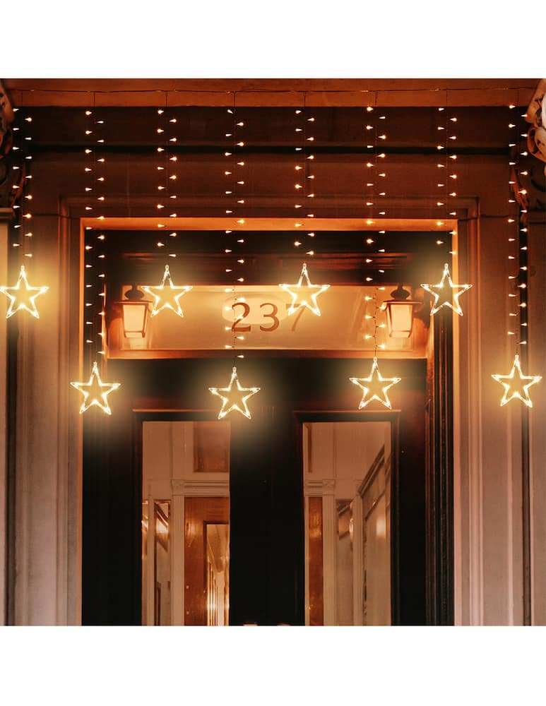 rinascente Lotti Ice Cluster Light Con 20 Stelle 620 Led Caldo