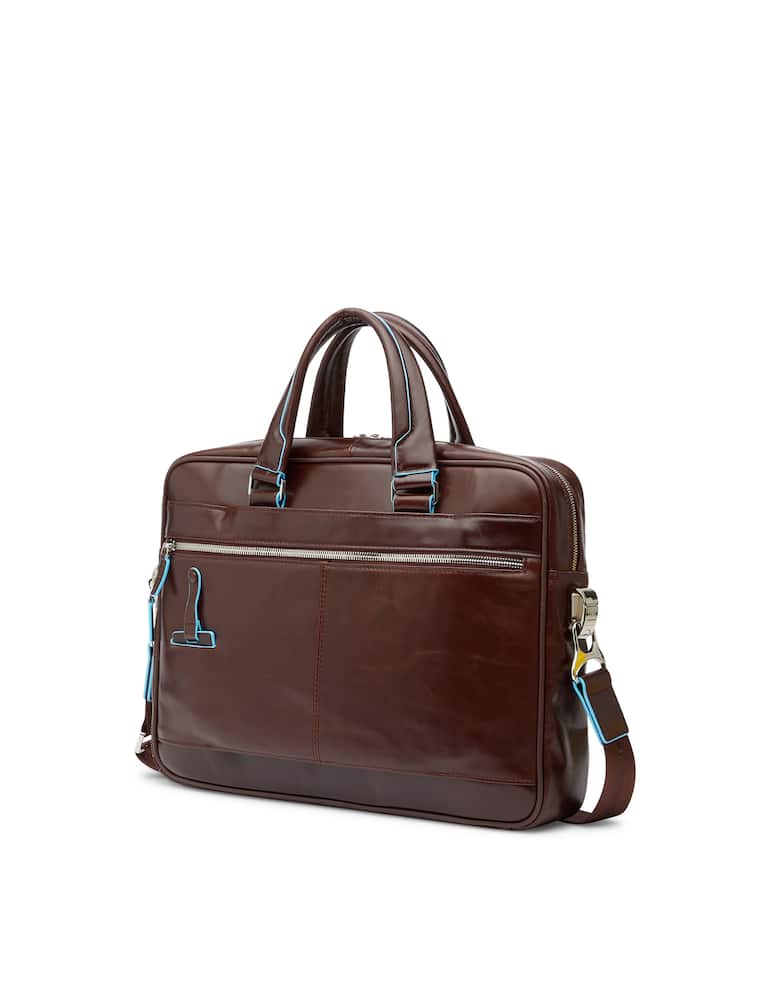 rinascente Piquadro Portfolio laptop briefcase with tablet compartment - brown