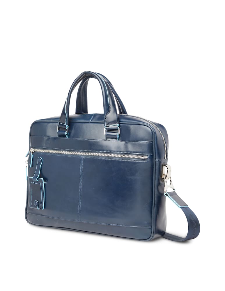rinascente Piquadro Portfolio computer briefcase with tablet compartment - blue