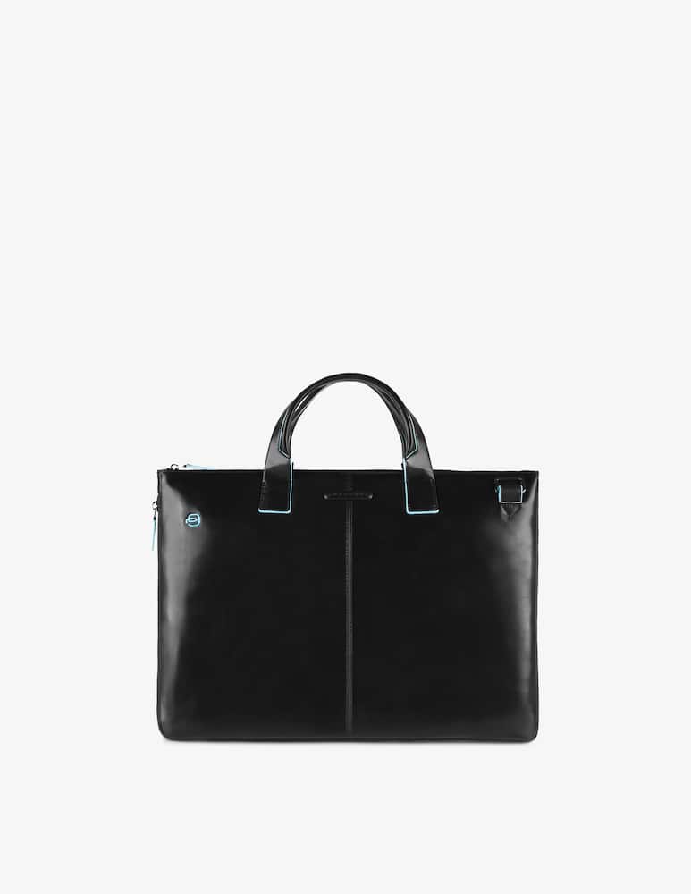 Piquadro Slim leather briefcase two handles - picture 1 Piquadro Slim leather briefcase two handles - picture 1