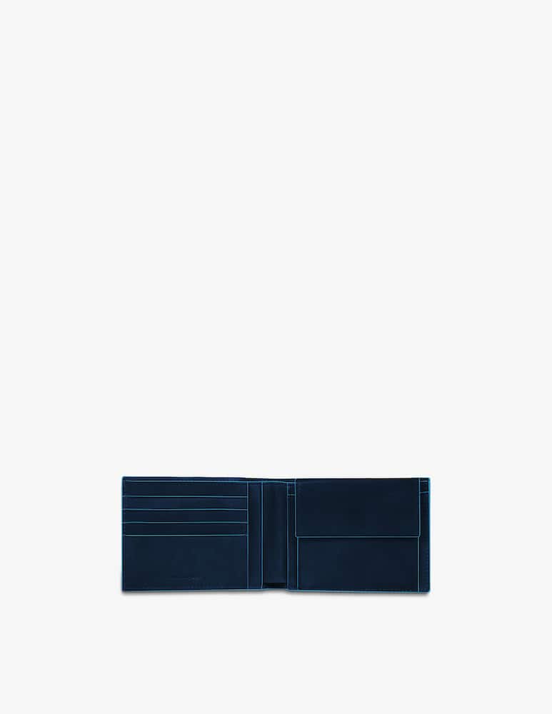 Piquadro Portafoglio uomo con portamonete in pelle - immagine 1