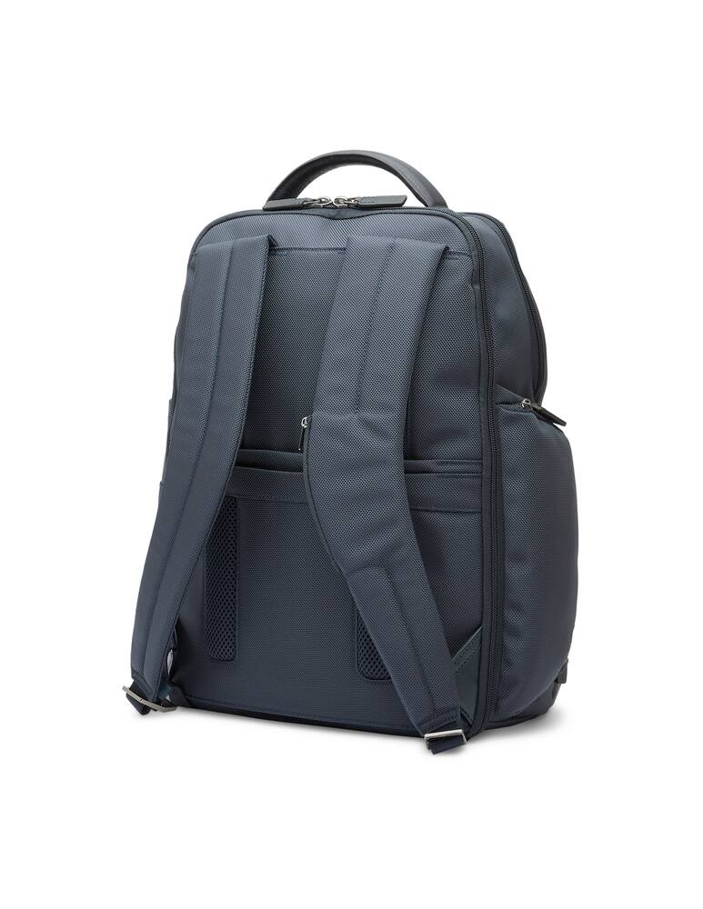 rinascente Piquadro Zaino fast-check porta PC/tablet placca USB e RFID - Blu