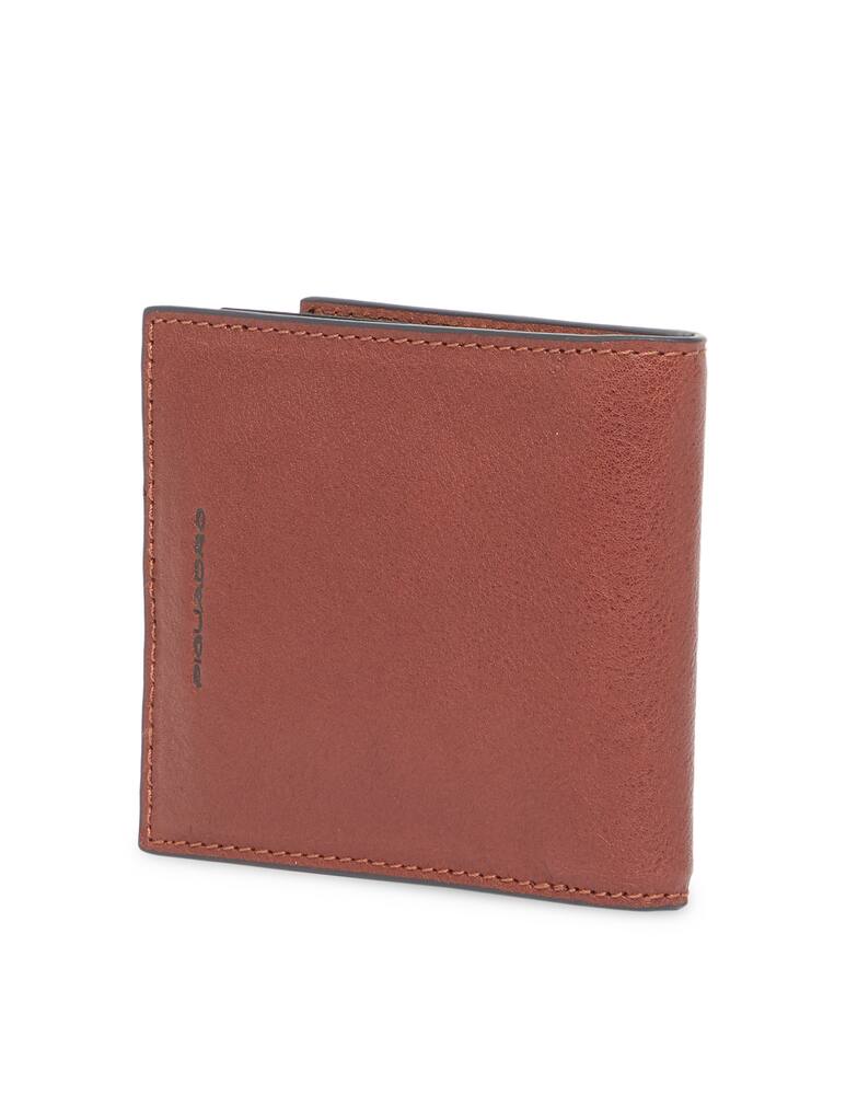 rinascente Piquadro Portafoglio uomo verticale con ferma banconote e RFID - Marrone