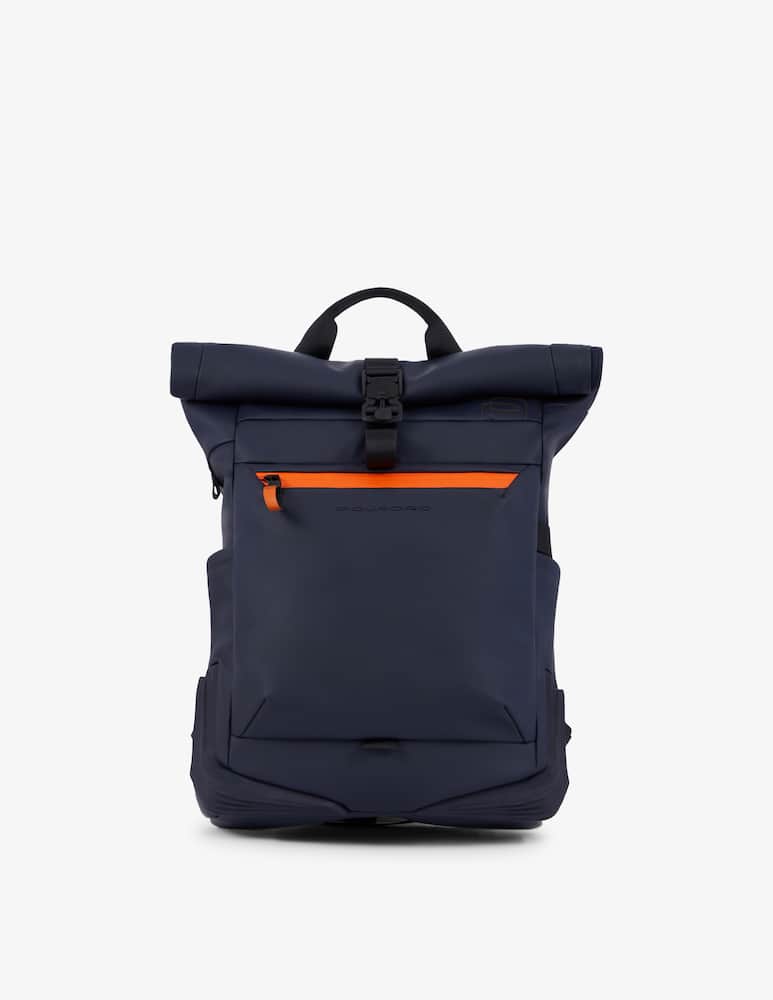Piquadro Roll-Top Fabric Backpack - picture 1