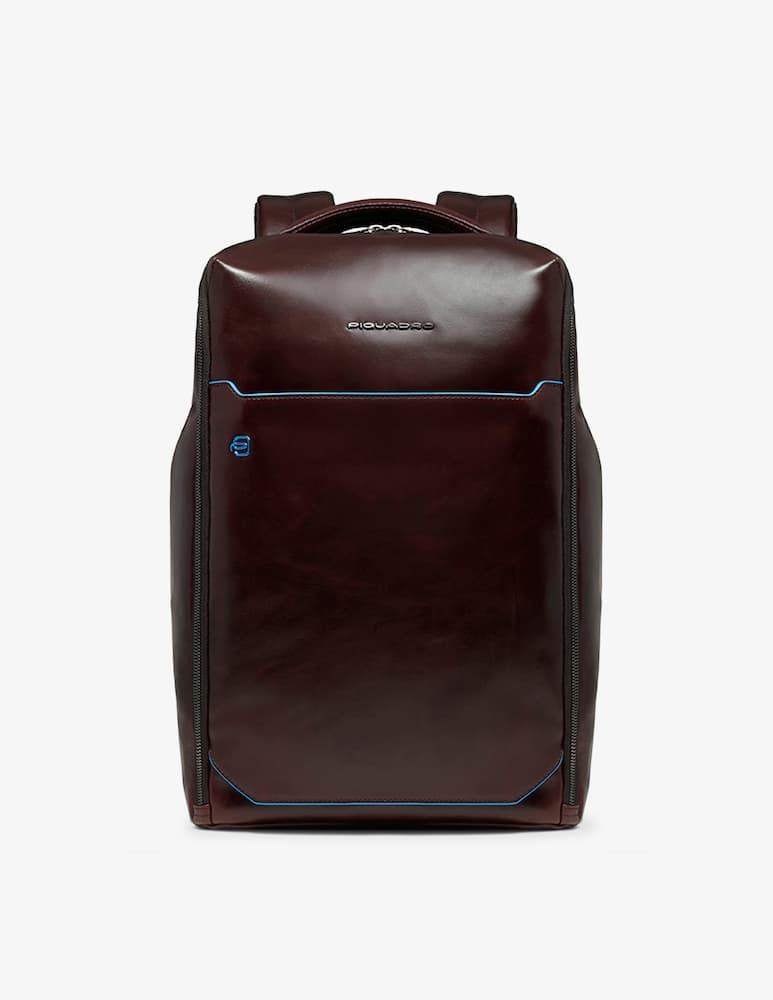 rinascente Piquadro 2 compartment leather backpack for PC 14''