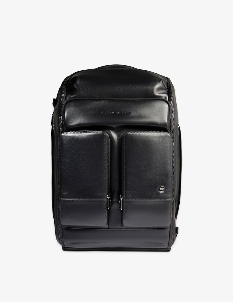 rinascente Piquadro Borsone da viaggio in pelle portabile a zaino