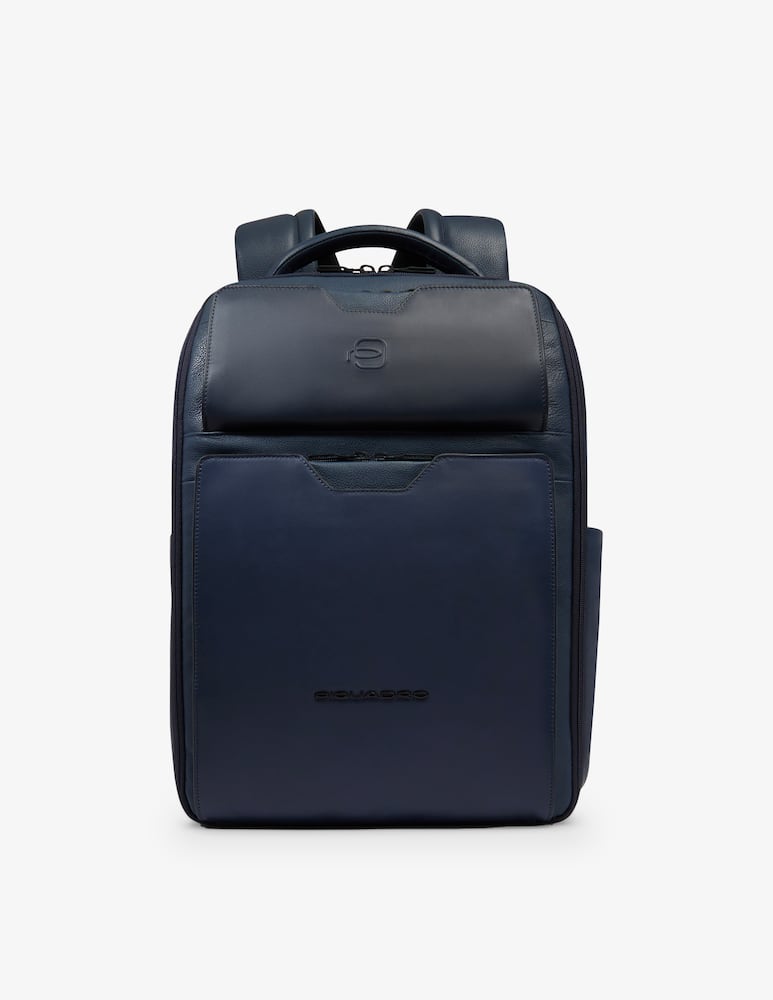 rinascente Piquadro S142 15.6" Leather Laptop Backpack