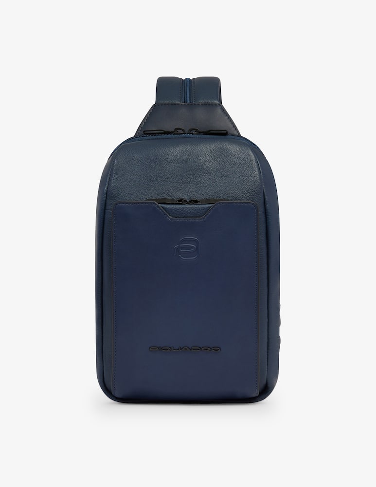 rinascente Piquadro S142 Leather One-Shoulder Bag