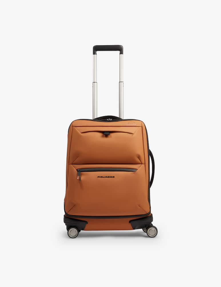 rinascente Piquadro Corner 2.0 Trolley Cabina A 4 Ruote In Tessuto Gommato