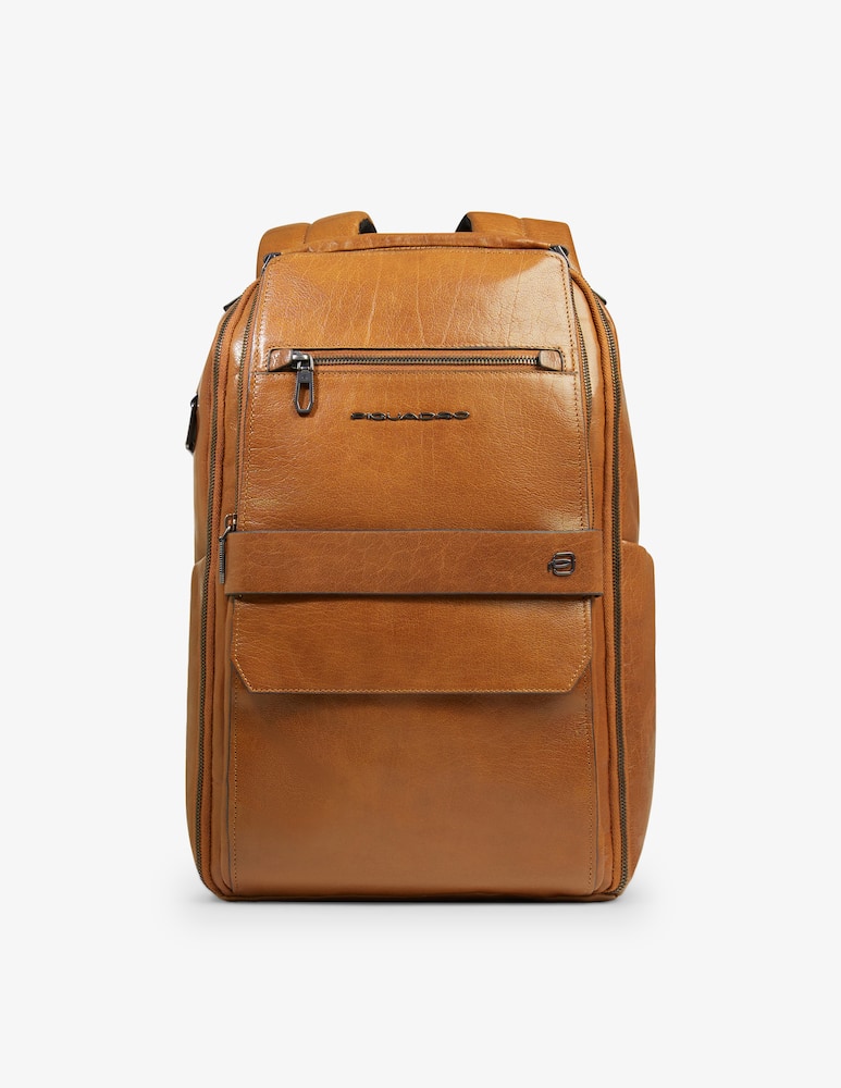 rinascente Piquadro S141 14'' Leather Laptop Backpack