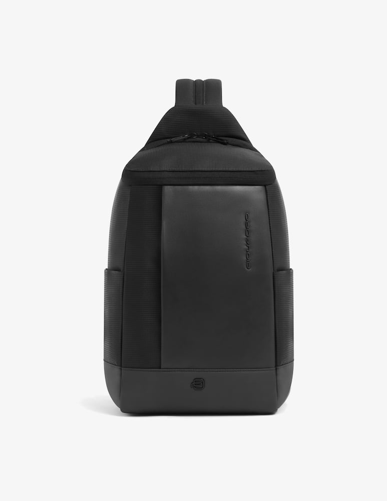 Piquadro Monospalla In Tessuto E Pelle Con Finger Print - immagine 1 Piquadro Monospalla In Tessuto E Pelle Con Finger Print - immagine 1