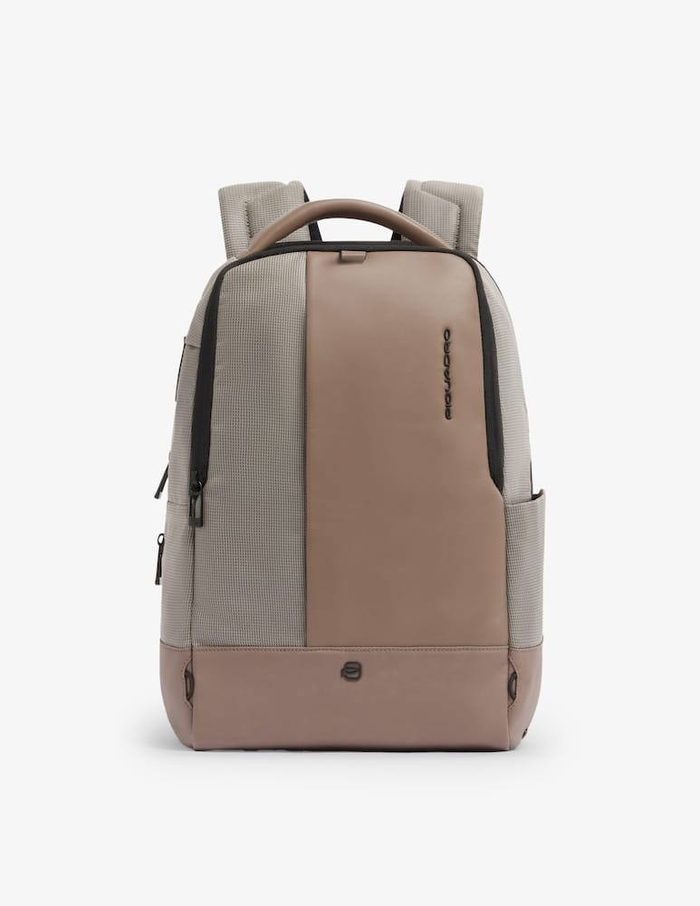 Piquadro Zaino Porta Pc 14" In Pelle E Tessuto - immagine 1 Piquadro Zaino Porta Pc 14" In Pelle E Tessuto - immagine 1