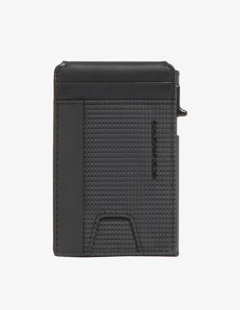 rinascente Piquadro Credit Card Holder, Leather_Fabric With Metal Hardware